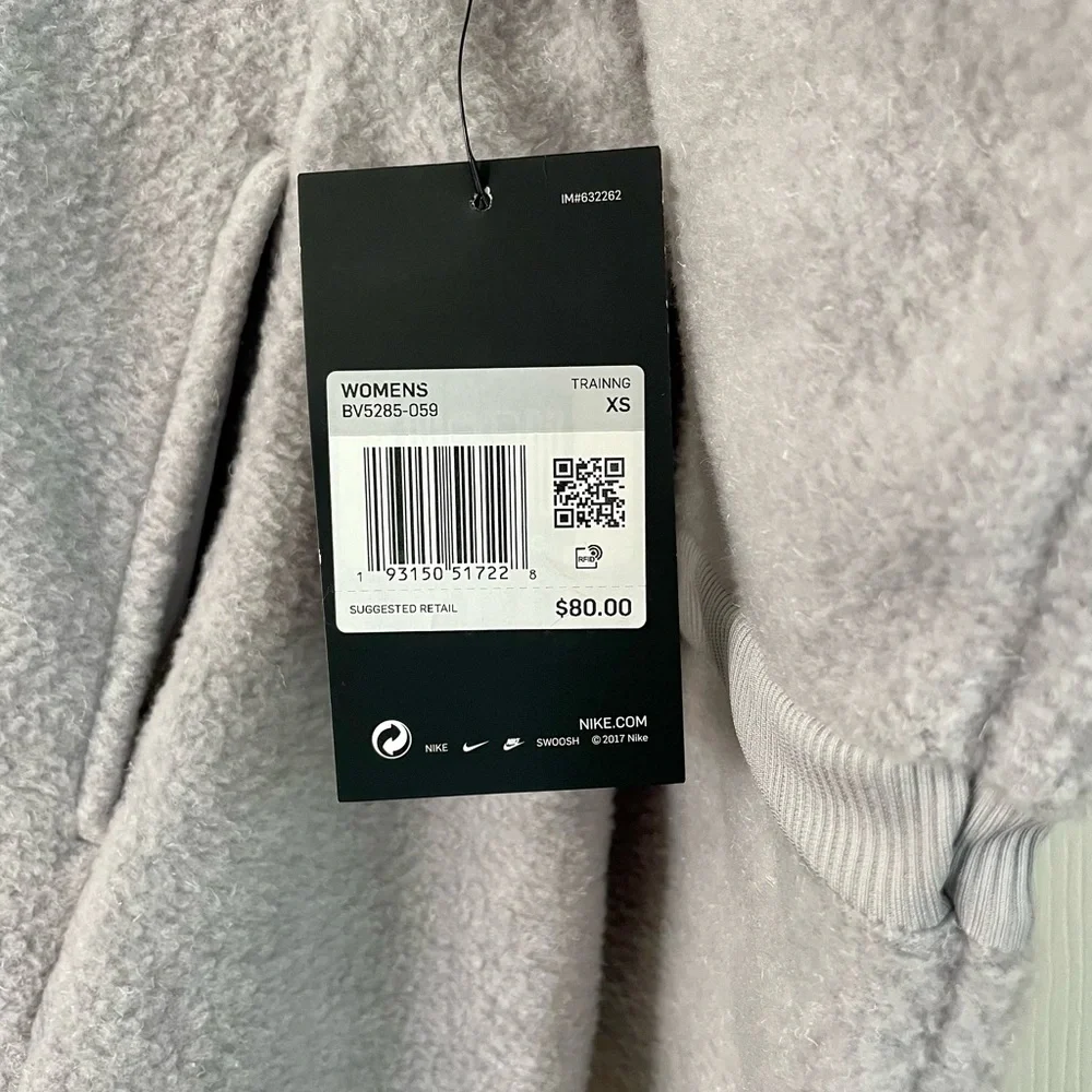 Nike Women's Light Gray Cowl Neck Sweater - Picture 5 of 7